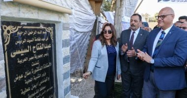 وزيرة التنمية المحلية ومحافظ القليوبية يضعان حجر الأساس لتطوير شارع الرشاح